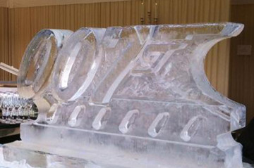 007 logo Ice Sculpture