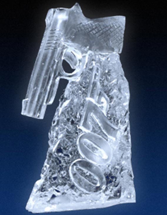 007 Gun Ice Sculpture