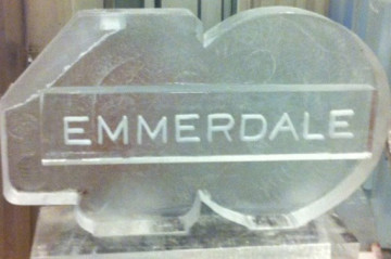 Emmerdale 40 logo Vodka Luge