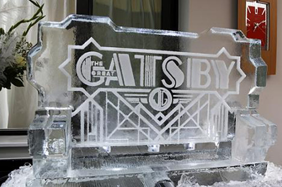 Gatsby logo Ice Sculpture