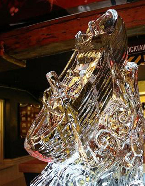 Rowing Boat Ice Sculpture