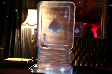 Playing Card Ice Sculpture