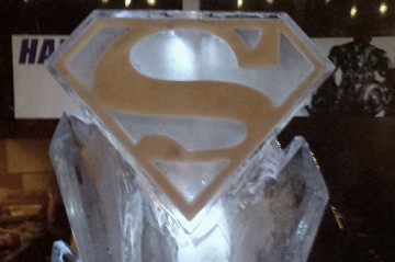Superman Symbol Ice Sculpture